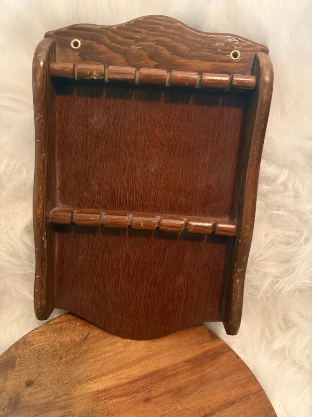 Vintage Spoon Rack- Brown